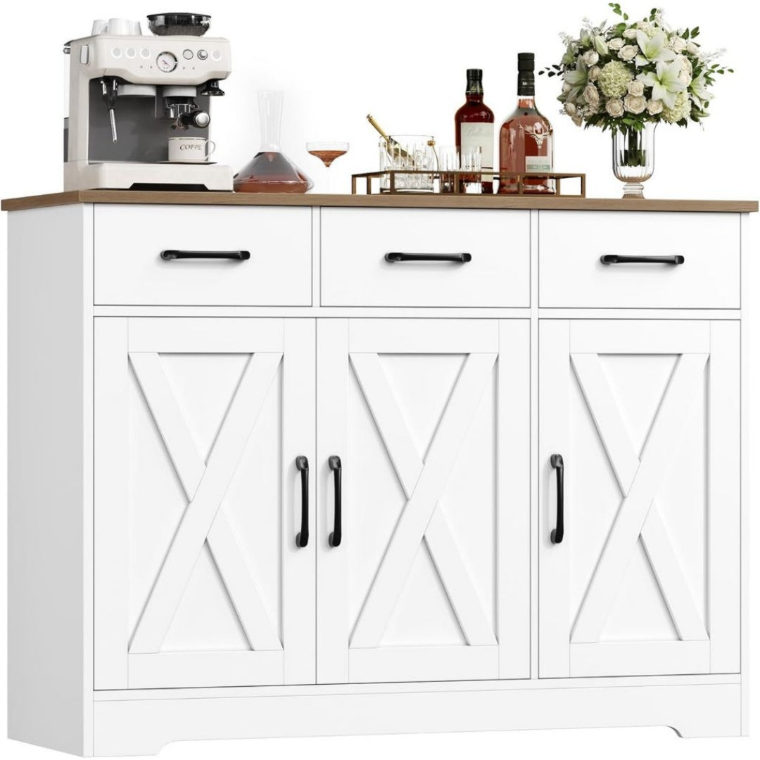 Table d'Appoint en Bois d'Ingenierie de Couleur Blanc