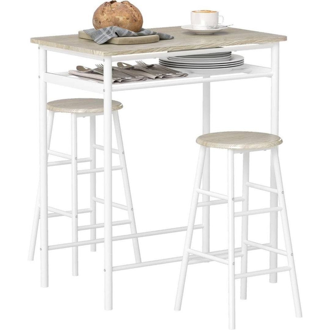 Tabouret de Bar en MDF, Finition Marron Cafe