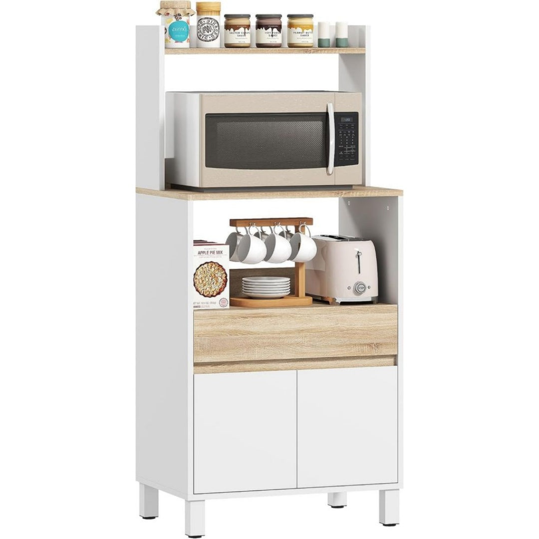 etagere en Bois de Chene, Finition Blanc