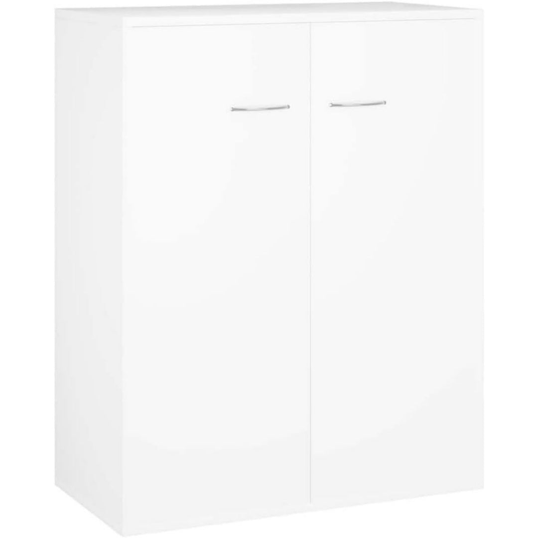 Table Basse en Bois d'Ingenierie de Couleur Blanc
