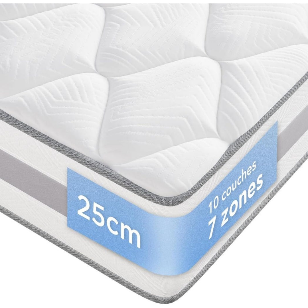 Matelas, Dimensions 140 x 190 x 25 cm